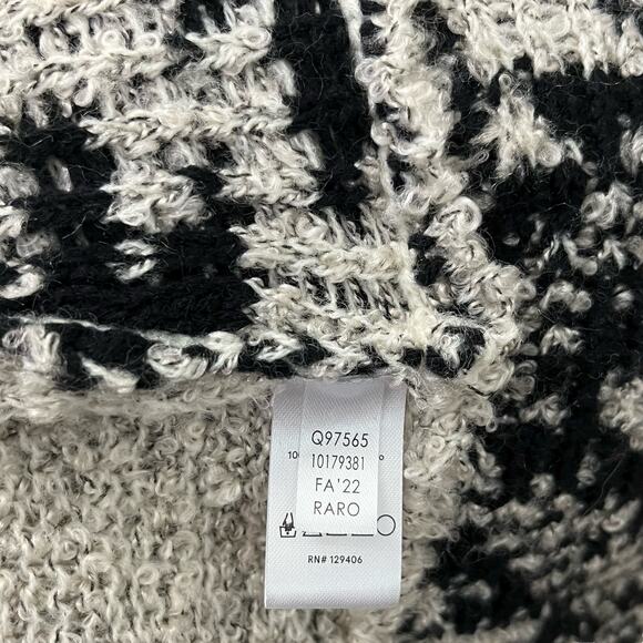 Venus Boho Duster Cardigan XS Southwestern Print Bell Sleeve Faux Fur Trim Soft - Picture 8 of 10